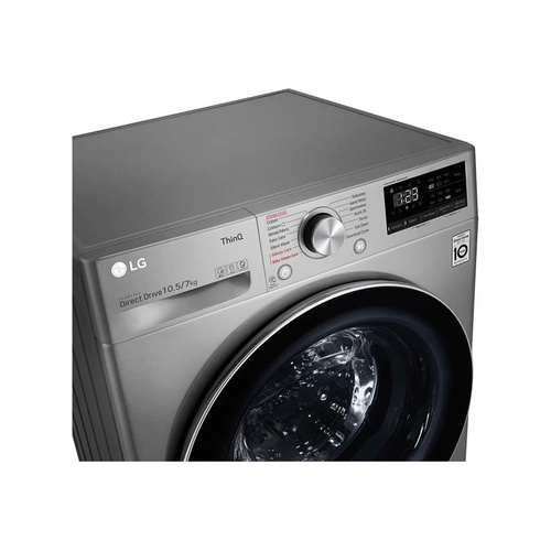 LG 10.5kg Wash / 7kg Dry AI DD Washer Dryer Combo - Silver Vivace (Photo: 2)